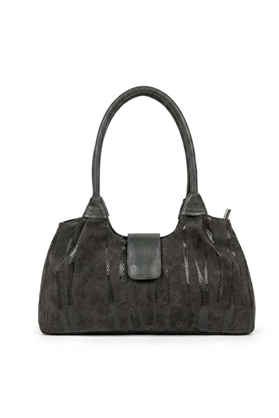levano leather Hakiki Dana Derisi Kadın Omuz Çantası Premium Süet Yılan Desen...