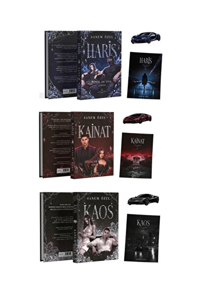 Pukka yayınları HARİS-KAİNAT-KAOS ÜÇLÜ CİLTLİ—SANEM ÖZEL