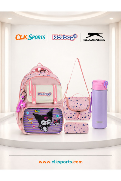 CLK SPORTS Ki̇dsbag School Bag - Lunch Box, Pen Holder, Steel Water Bottle & ...