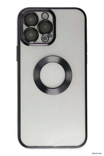New Face Zngzrmll iPhone 14 Pro Case Slot Silicone (192724) - Black
