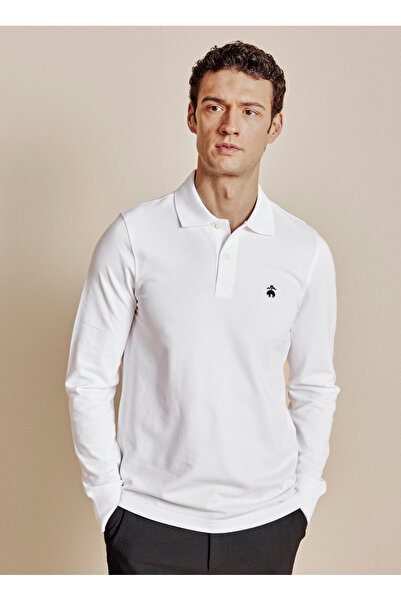 BROOKS BROTHERS Siyah Erkek Logo Baskılı Polo T-Shirt BBFW25MTS008
