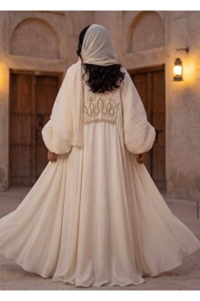 Other Embroidered Abaya with Appliqué