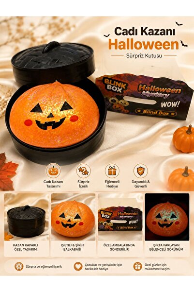 Blink Box Halloween Işıltılı Balkabağı Oyuncağı