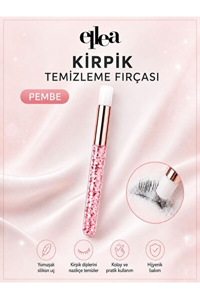 ellea Kirpik Temizleme Fırçası Pembe