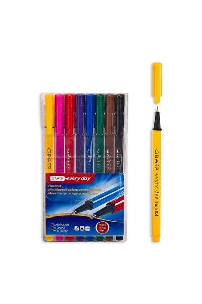 OEM Set finelinere pentru scriere și desen, 8 bucăți/piese – mini, fineliner
