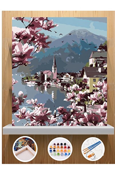 sepetly Sayılarla Numaralı Boyama Hobi Seti 40x50 cm - Fırça ve Akrilik Boya ...