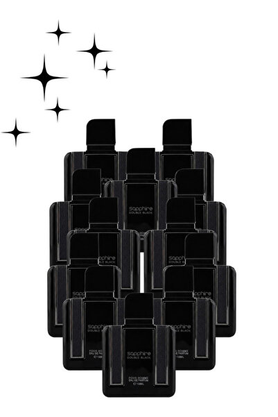 Faan 12 Pieces Sapphire Double Black Pour Homme Perfume 100ML