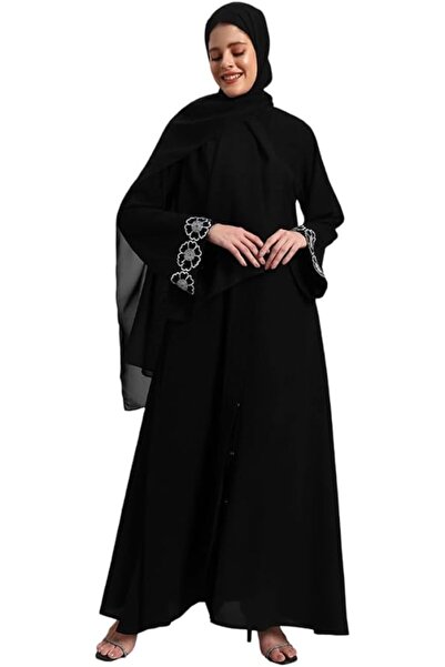 styleville.in Elegant Women's Abayas with Hijab | Embroidered Abayas with Hij...