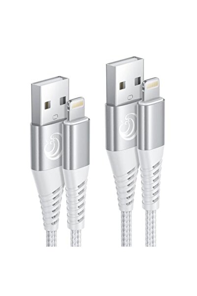 GENERAL كيبل شحن سريع USB A الى لايتنينج بطول 1 متر معتمد من ام اف اي، عبوة م...