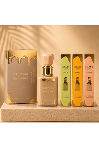 ECLAİRE SET 4 PARFUMURI DAMA -ECLAT VANILLA 100 ML+3 PARFUMURI 35 ML