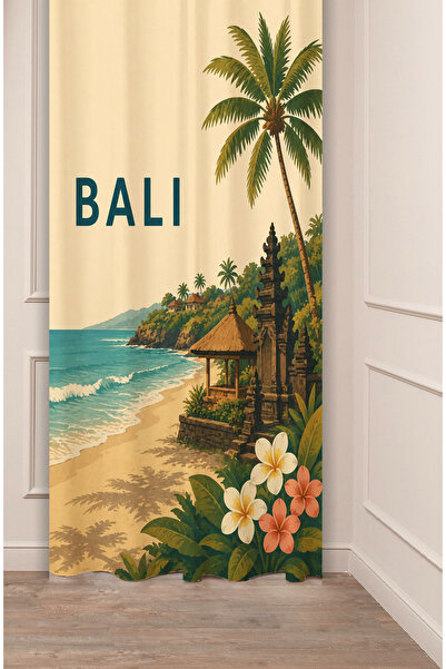 GREENDECOR Bali Sea Tropical Vintage Patterned Special Design Digital Printed...