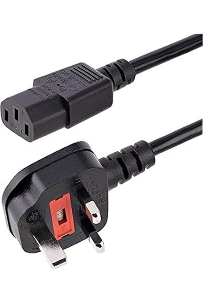 Generic Computer power cable UK type 1.5 meter, 18AWG, BS 1363 to C13, 10A 25...