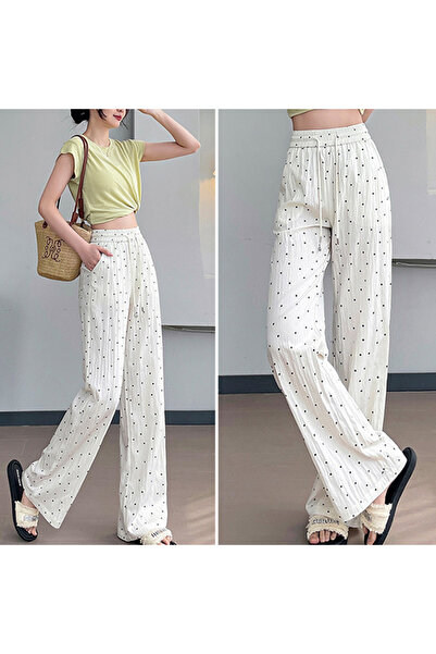 dorbe Women's Polka Dot Wide-Leg Trousers