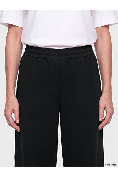 LC Waikiki Nevavm Women's Pants with Elastic Waist and Lace Trim