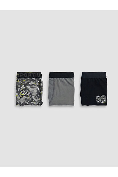 LC Waikiki Lcw Kids Gray Boys' 3-Piece Boxer Set