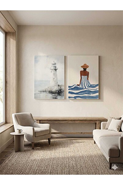 ocean velas Kanvas Tablo Deniz Feneri ve Yaz Esintisi ,Kanvas Tablo TKTVO-002-0078-15908