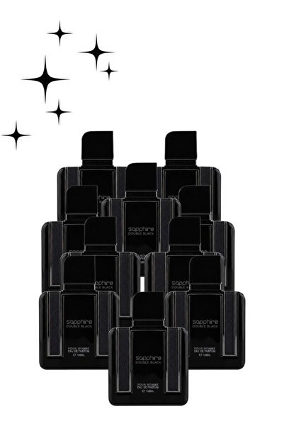 Faan 10 Pieces Sapphire Double Black Pour Homme Perfume 100ML