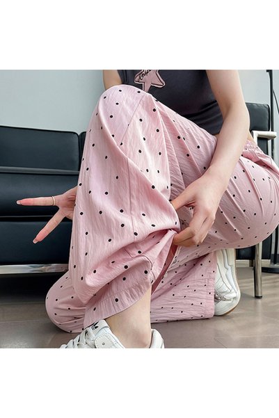 dorbe Women's Polka Dot Wide-Leg Trousers