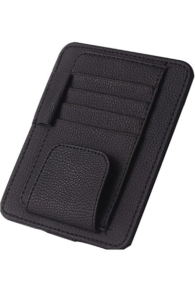 GENERAL Joyzys Car Sun Visor Organizer Stylish Design Black Color Pu Leather ...