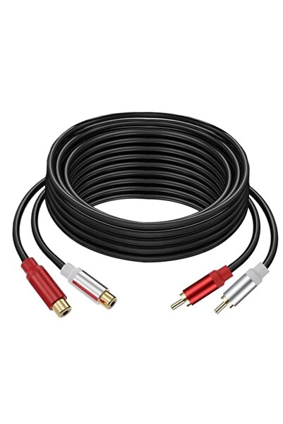 AXIYIBZI كابل تمديد RCA بطول 6 أقدام، كابل RCA مطلي بالذهب من سلسلة Audiowave...