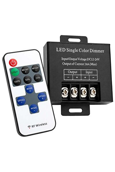 Powermaster PM-37846 12V-24V 30A Çok Modlu RF Uzaktan Kumandalı Şerit LED Dim...