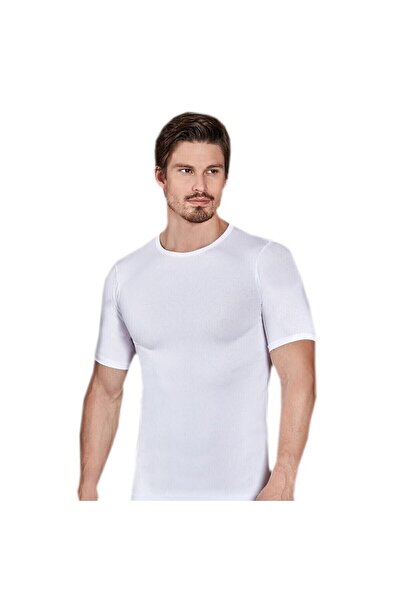 Zulu Ticaret 4-PACK MEN'S ATHLETE SHORT SLEEVE CYCLING COLLAR LYCRAL 1024 CLEAR