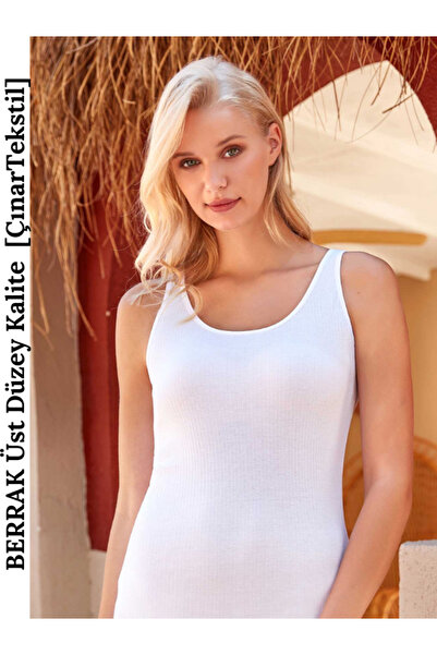Zulu Ticaret Tutku-Wide Strap Cotton Undershirt