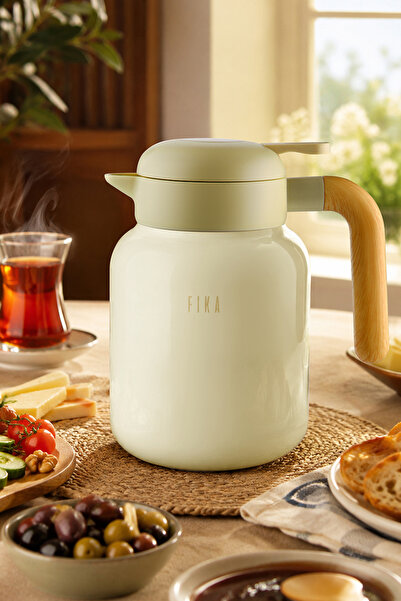 NEOFLAM Fika Paeta Double Layer Leakproof Lid Steel Medium Size Jug Thermos 1...