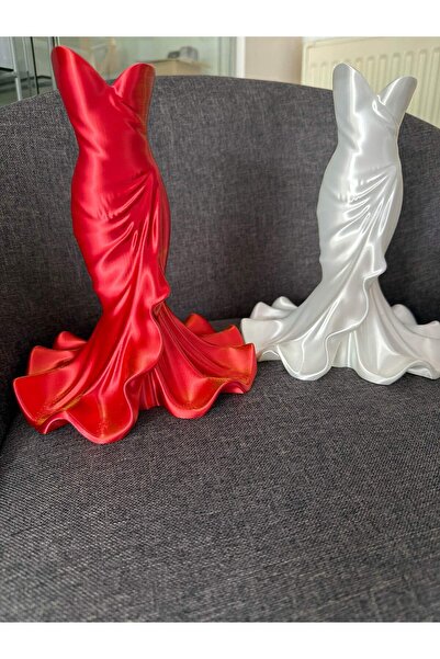Genel Markalar Özel Tasarım Elbise Figürlü 3D Baskı Dekoratif Vazo