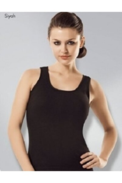 Zulu Ticaret Rib Wide Strap Black Tank Top Single Pack