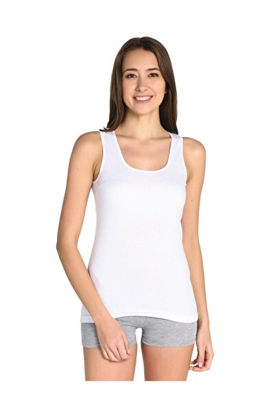 Zulu Ticaret Tutku-Women's 12-Pack Ribbed (Flexible) Thick Strap Undershirts ...