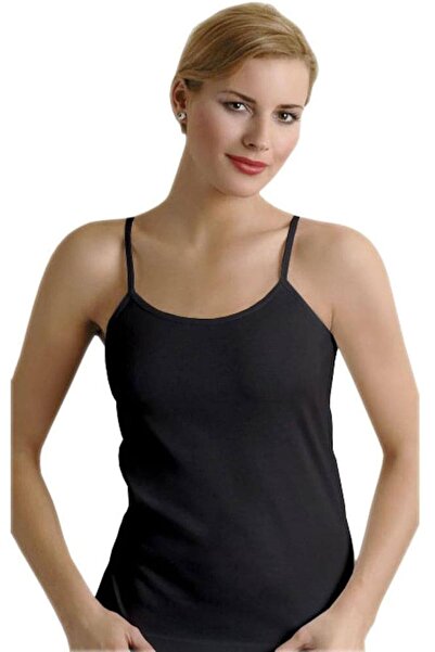 Zulu Ticaret 3-Piece Women's Rope Strap Ribbed Black Athlete
