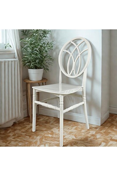 PAZAR VİTRİN Phonix Desenli Sandalye İstiflenebilir Bahçe Sandalyesi Kafe Res...