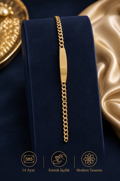 Aks Gold 14 Ayar Altın Bebekhalat Bileklik 3.44 Gram 14 cm