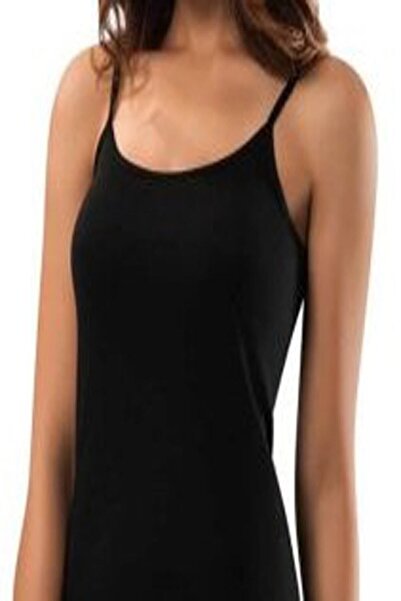 Zulu Ticaret Women's Undershirt with Black String Straps (6 PCS)