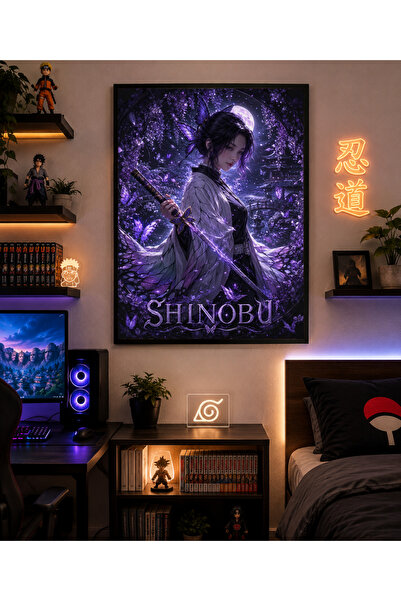 Miutic Print Studio Tablou Anime Demon Slayer – Shinobu Kocho, Asasina Flutur...