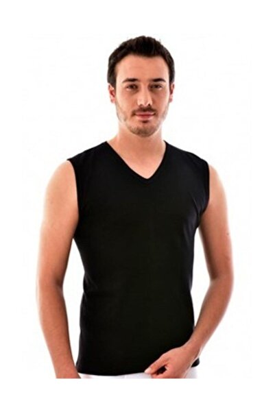 Zulu Ticaret Tutku-Men's V-Neck Cotton Undershirt
