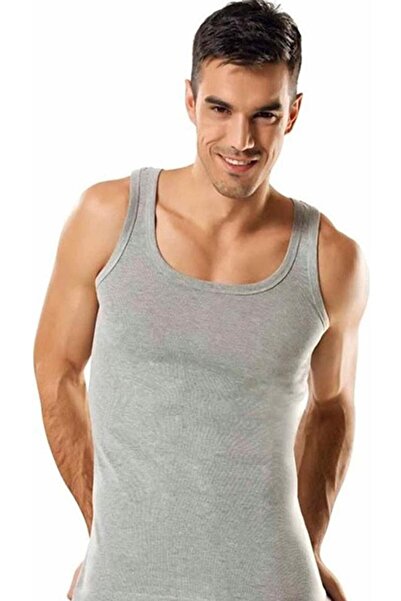 Zulu Ticaret Tutku-Premier Men's Gray Undershirts 2-Pack