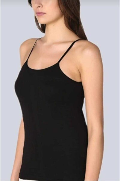 Zulu Ticaret Tutku Women's 6-Pack Cotton Rib Rope Strap Undershirt
