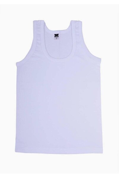 Zulu Ticaret Boy's White Combed Cotton Undershirt 124 New Season (3 Economica...