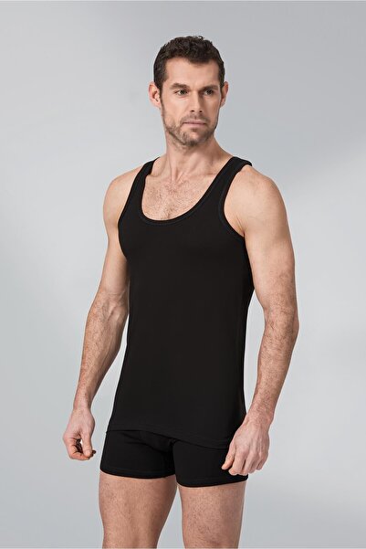 Zulu Ticaret Black Color Modal Undershirt