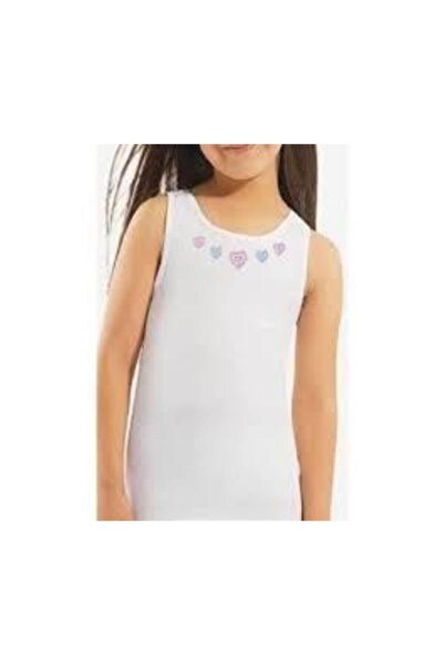 Zulu Ticaret Girl's White 6-Pack Ribbed Undershirts