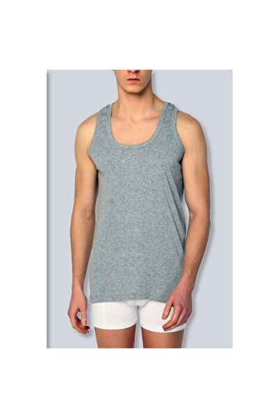 Zulu Ticaret Tutku-Tutku Men's Elastane Sports Singlet 3-Piece Gray