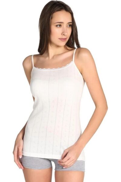 Zulu Ticaret Pack of 3 White Rope Suspender Women's Athlete
