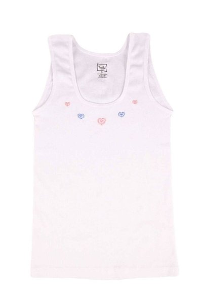 Tutku Women's White Strappy Tank Top 168