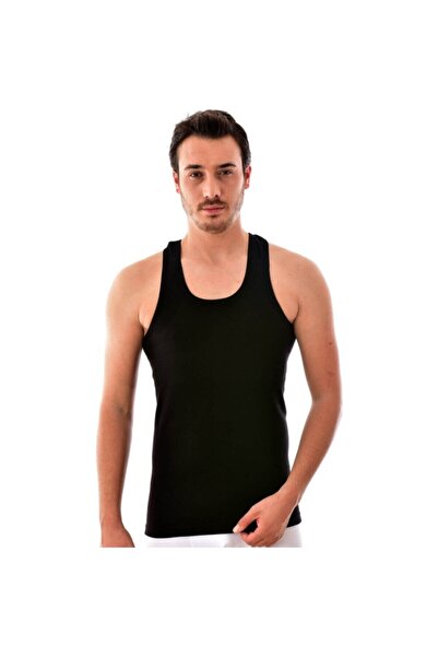 Zulu Ticaret Elit ανδρικό λευκό λουράκι 3 συσκευασιών Lycra Modal Tank Top El...