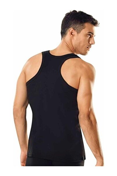 Zulu Ticaret Tutku-Siyah 4-Pack Ribana Sports Undershirt 0118(0118 Sbvg)