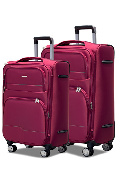 ZAAPPY Prestige Premium Nylon Expandable 2PCS Set (20/24 Inch) Luggage, Soft ...
