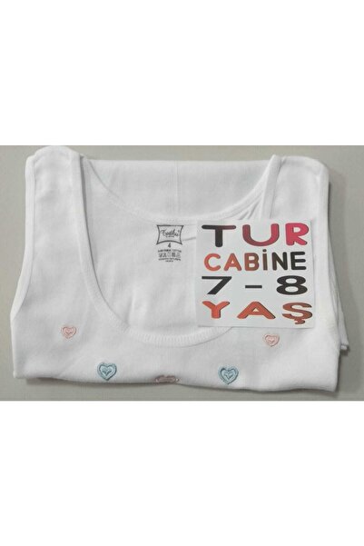 Zulu Ticaret Tutku-Kız Çocuk 7-8 Years Old Cotton Flexible Ribbed Thick Strap...