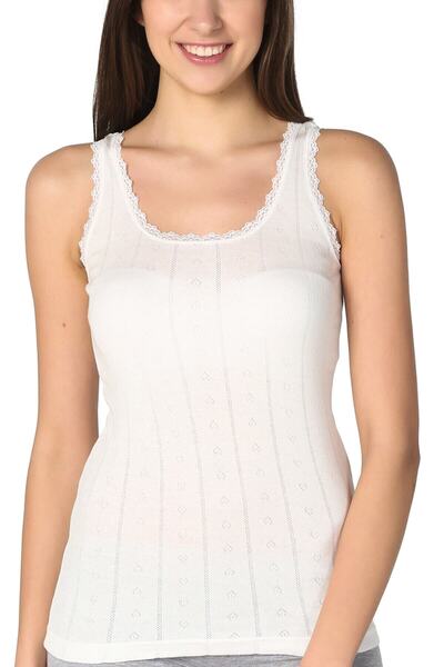 Zulu Ticaret Tutku-Women's Jacquard Thick Strap Tank Top